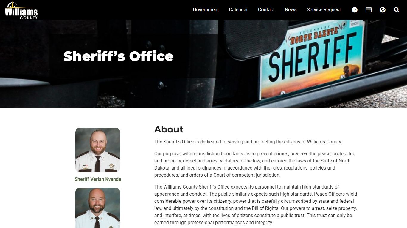 Sheriff's Office - Williams County, ND