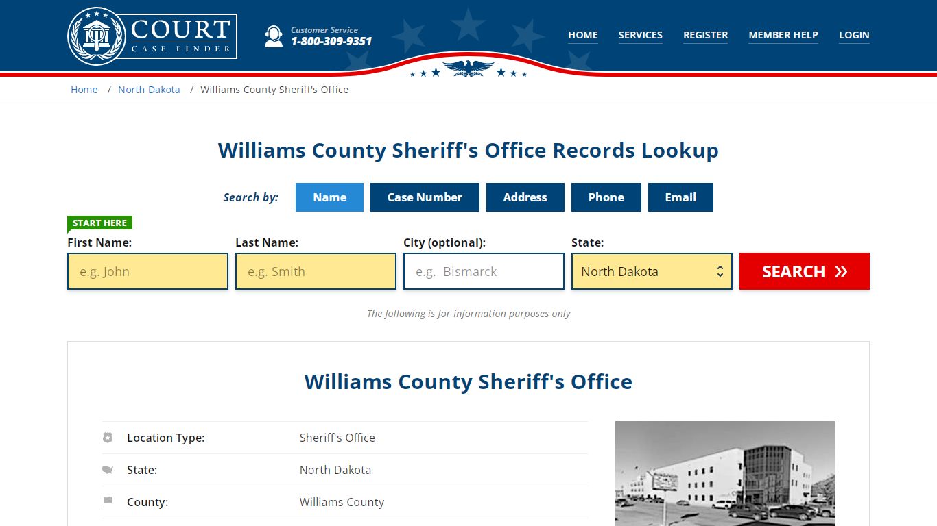 Williams County Sheriff's Office | Williston, ND Public Records